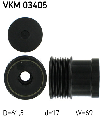 SKF Generatorfreilauf VKM 03405